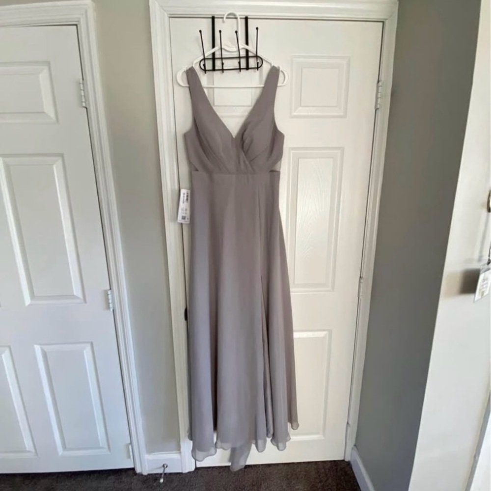 Azazie Alva Silver Bridesmaids Dress